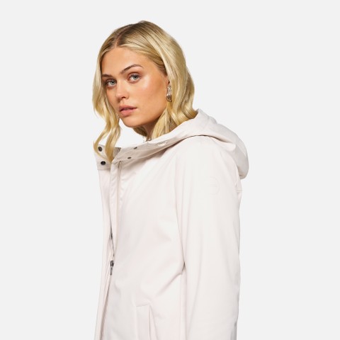 Quilted parka SPHERICA WOMAN Moonbeam - image number 3 | GEOX