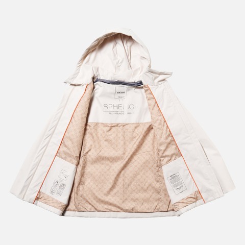 Quilted parka SPHERICA WOMAN Moonbeam - image number 12 | GEOX