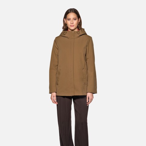 Steppparka SPHERICA DAME Haselnussbraun - image number 1 | GEOX