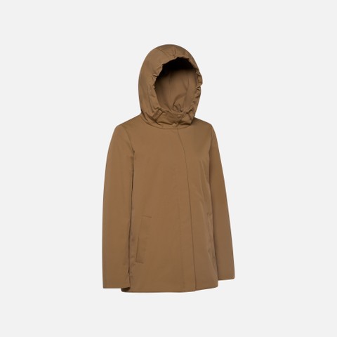 Steppparka SPHERICA DAME Haselnussbraun - image number 6 | GEOX