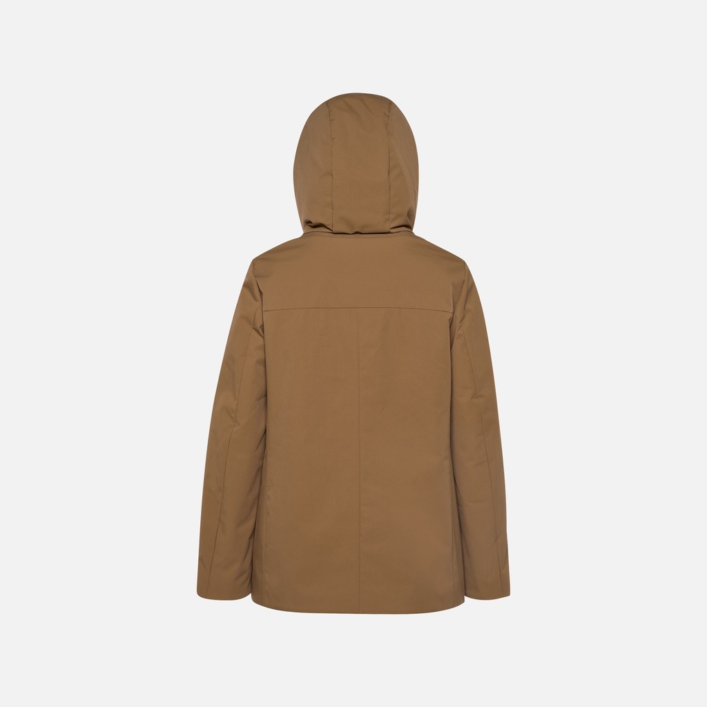 Steppparka SPHERICA DAME Haselnussbraun - image number 7 | GEOX