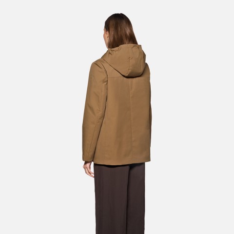 Steppparka SPHERICA DAME Haselnussbraun - image number 2 | GEOX
