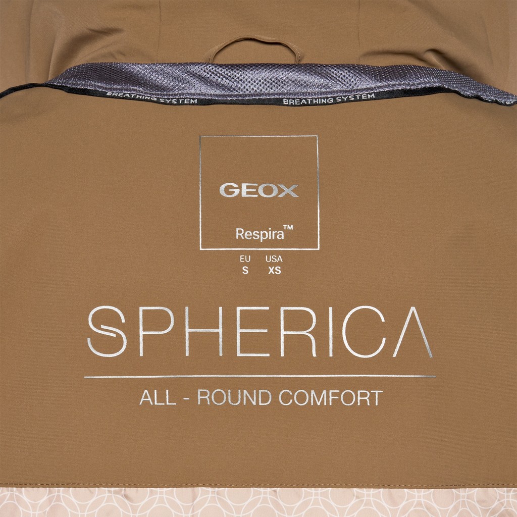 Steppparka SPHERICA DAME Haselnussbraun - image number 4 | GEOX