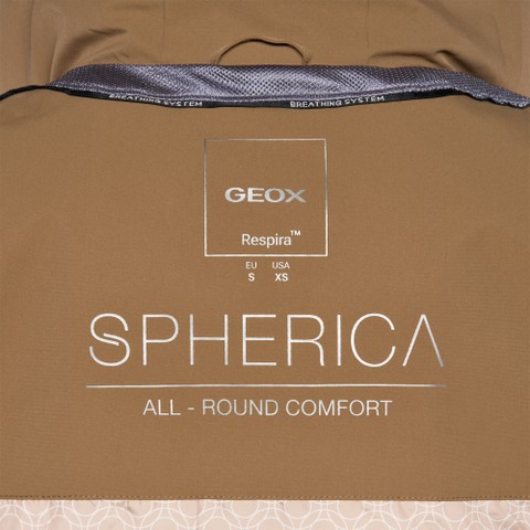 Steppparka SPHERICA DAME Haselnussbraun - image number 4 | GEOX