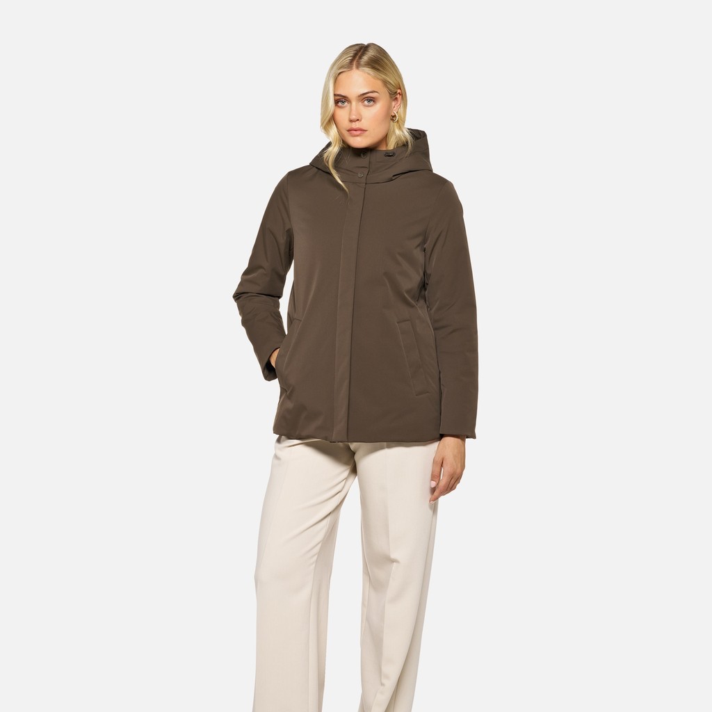 Quilted parka SPHERICA WOMAN Delicioso - image number 1 | GEOX