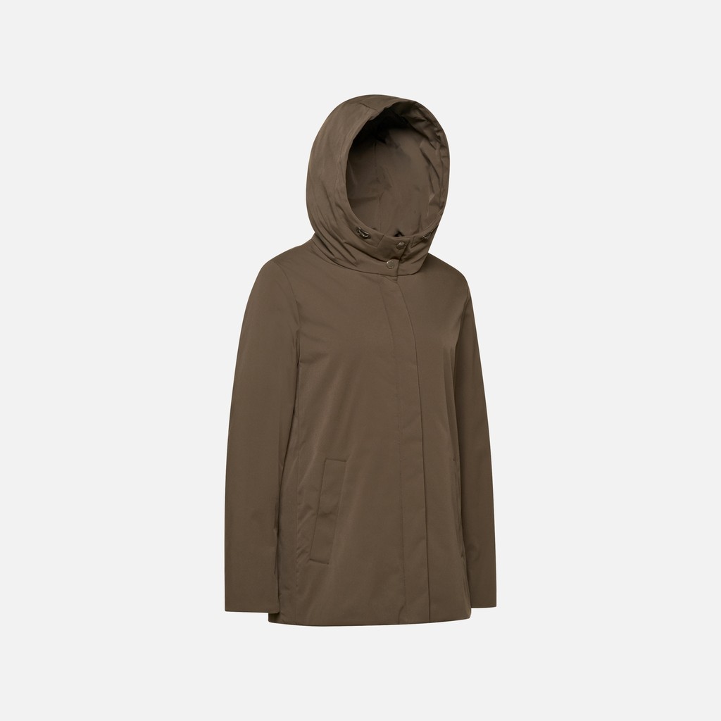 Quilted parka SPHERICA WOMAN Delicioso - image number 6 | GEOX