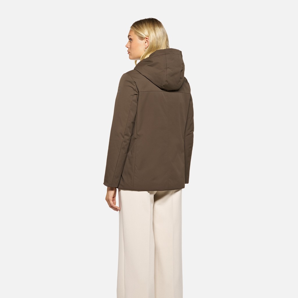 Quilted parka SPHERICA WOMAN Delicioso - image number 2 | GEOX
