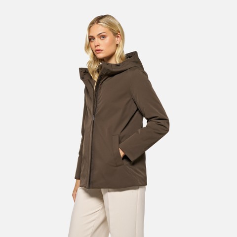 Quilted parka SPHERICA WOMAN Delicioso - image number 3 | GEOX