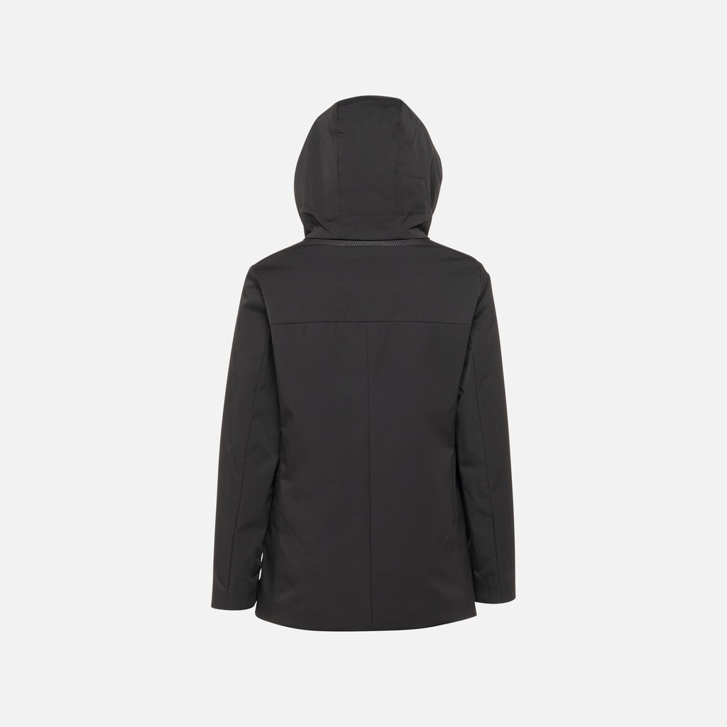 Quilted parka SPHERICA WOMAN Black - image number 7 | GEOX