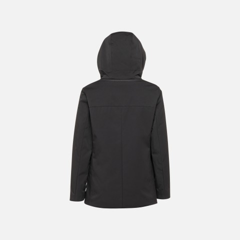Quilted parka SPHERICA WOMAN Black - image number 7 | GEOX