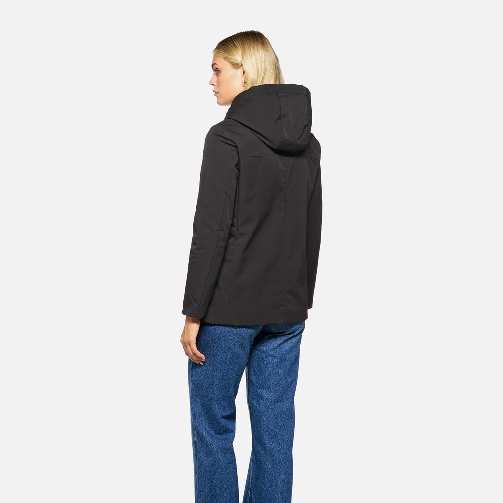Quilted parka SPHERICA WOMAN Black - image number 2 | GEOX