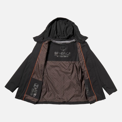 Quilted parka SPHERICA WOMAN Black - image number 12 | GEOX