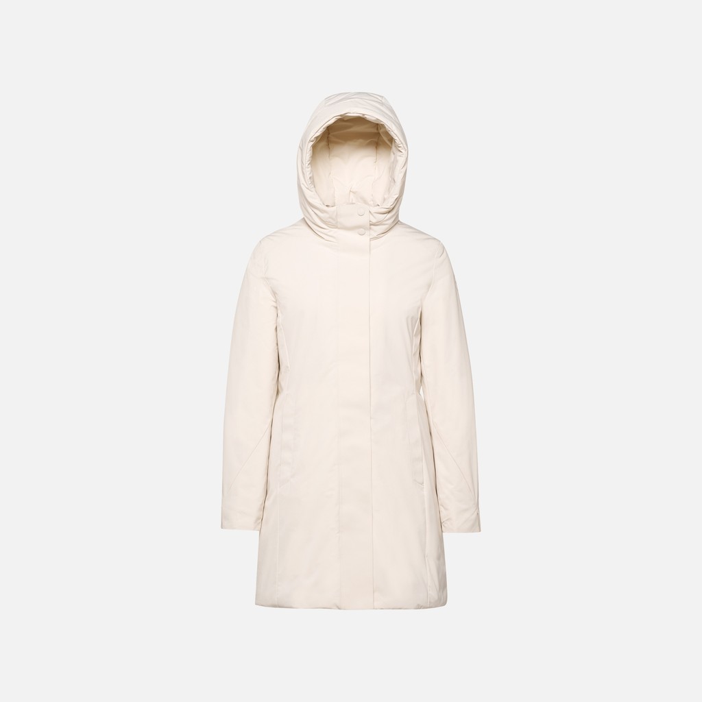 Long parka SPHERICA WOMAN Moonbeam - image number 5 | GEOX