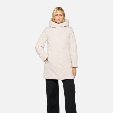 Long parka SPHERICA WOMAN Moonbeam - image number 1 | GEOX