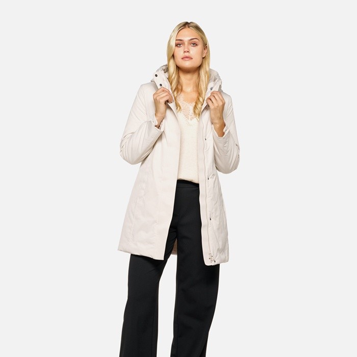 Long parka SPHERICA WOMAN Moonbeam | GEOX
