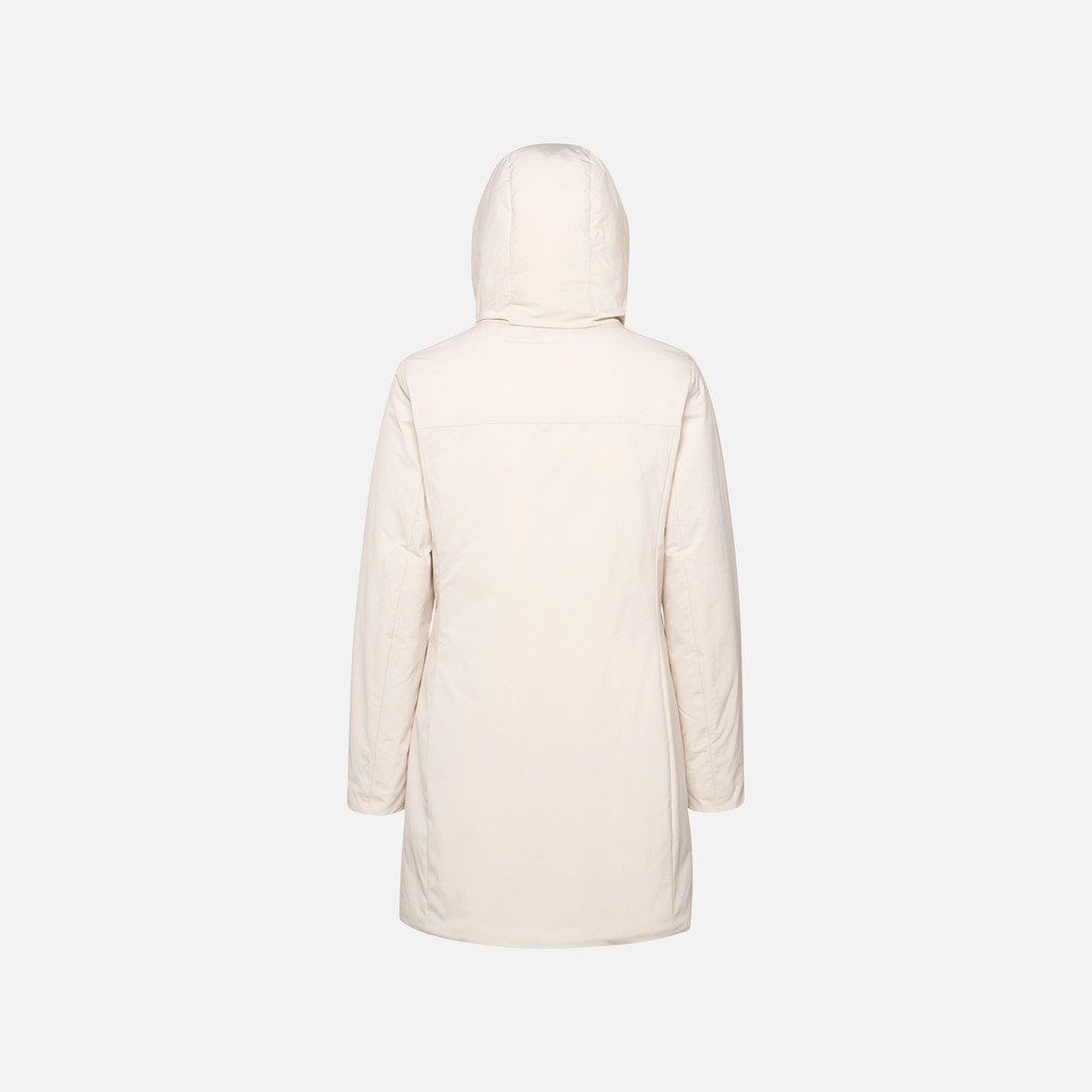 Long parka SPHERICA WOMAN Moonbeam - image number 7 | GEOX