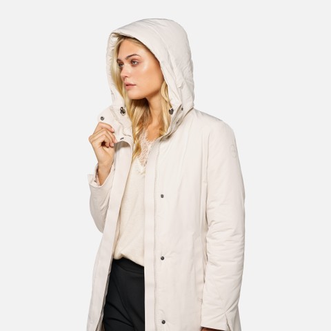 Long parka SPHERICA WOMAN Moonbeam - image number 3 | GEOX
