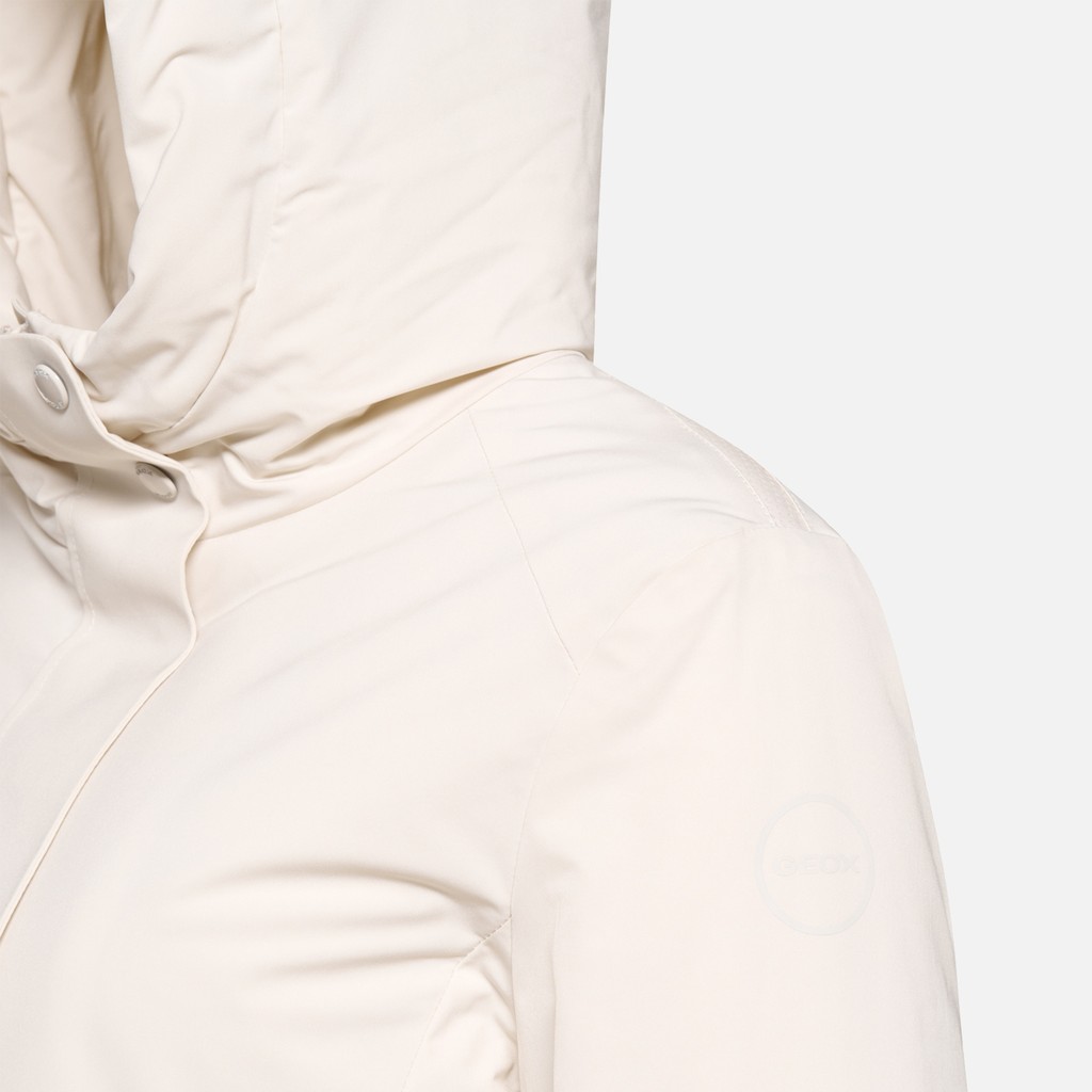 Long parka SPHERICA WOMAN Moonbeam - image number 11 | GEOX