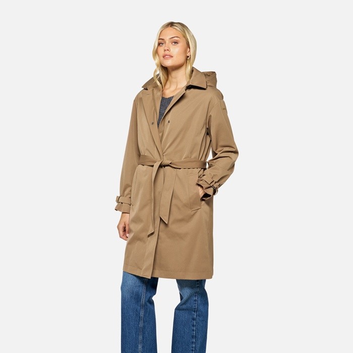 Long parka MANTINEA WOMAN Hazelnut Brown | GEOX