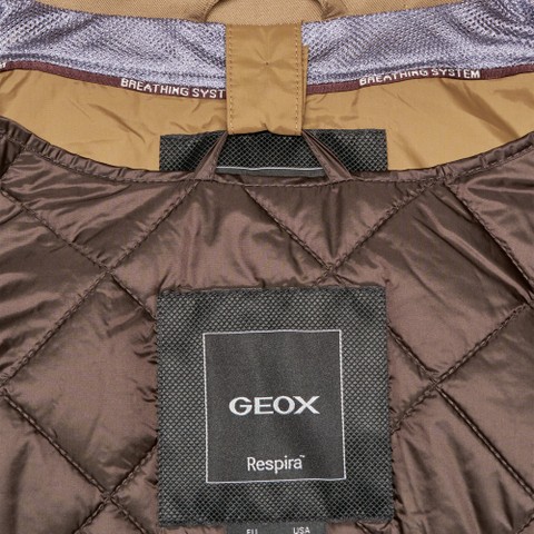 Long parka MANTINEA WOMAN Hazelnut Brown - image number 10 | GEOX