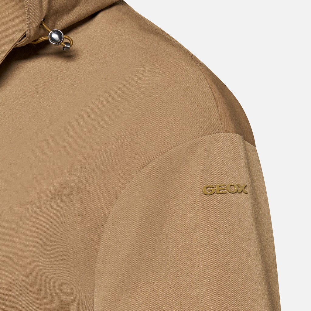 Long parka MANTINEA WOMAN Hazelnut Brown - image number 11 | GEOX