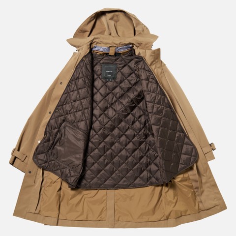 Long parka MANTINEA WOMAN Hazelnut Brown - image number 12 | GEOX