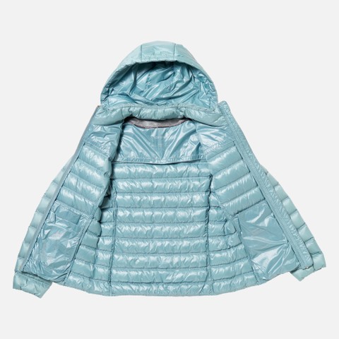 Quilted down jacket JAYSEN WOMAN Arona blue - image number 9 | GEOX