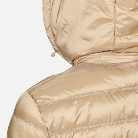 Quilted down jacket JAYSEN WOMAN Nougat - image number 8 | GEOX