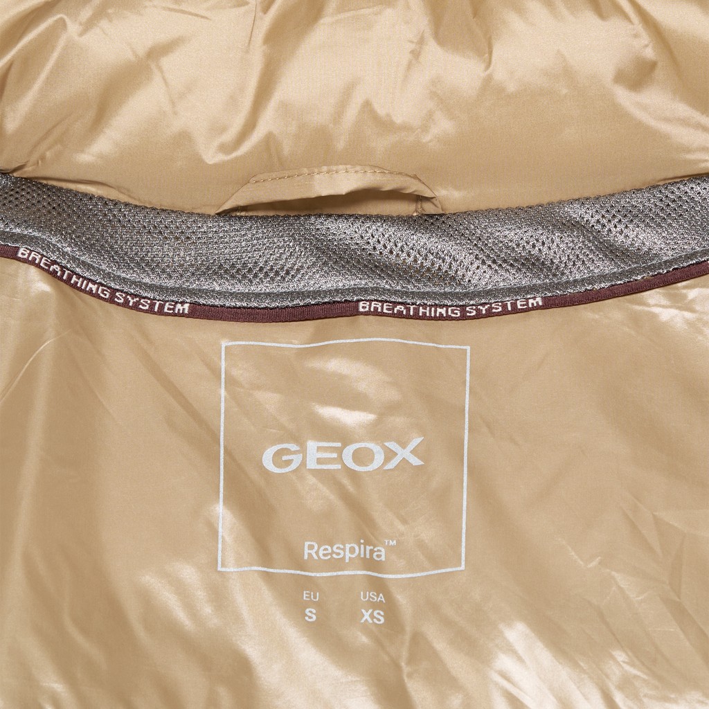 Quilted down jacket JAYSEN WOMAN Nougat - image number 9 | GEOX