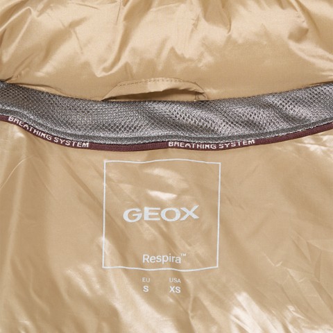 Quilted down jacket JAYSEN WOMAN Nougat - image number 9 | GEOX