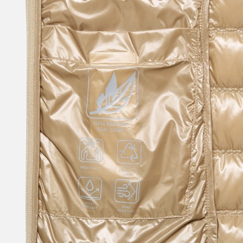 Quilted down jacket JAYSEN WOMAN Nougat - image number 4 | GEOX