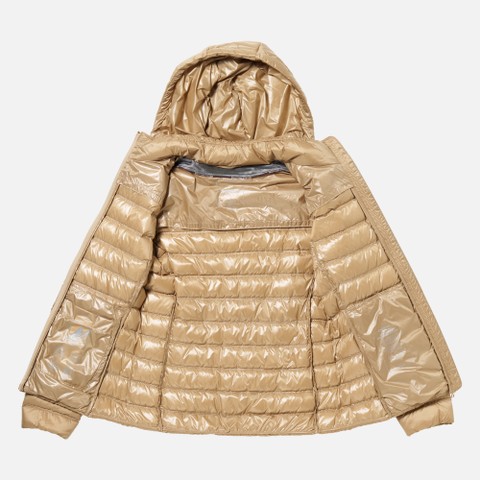 Quilted down jacket JAYSEN WOMAN Nougat - image number 10 | GEOX