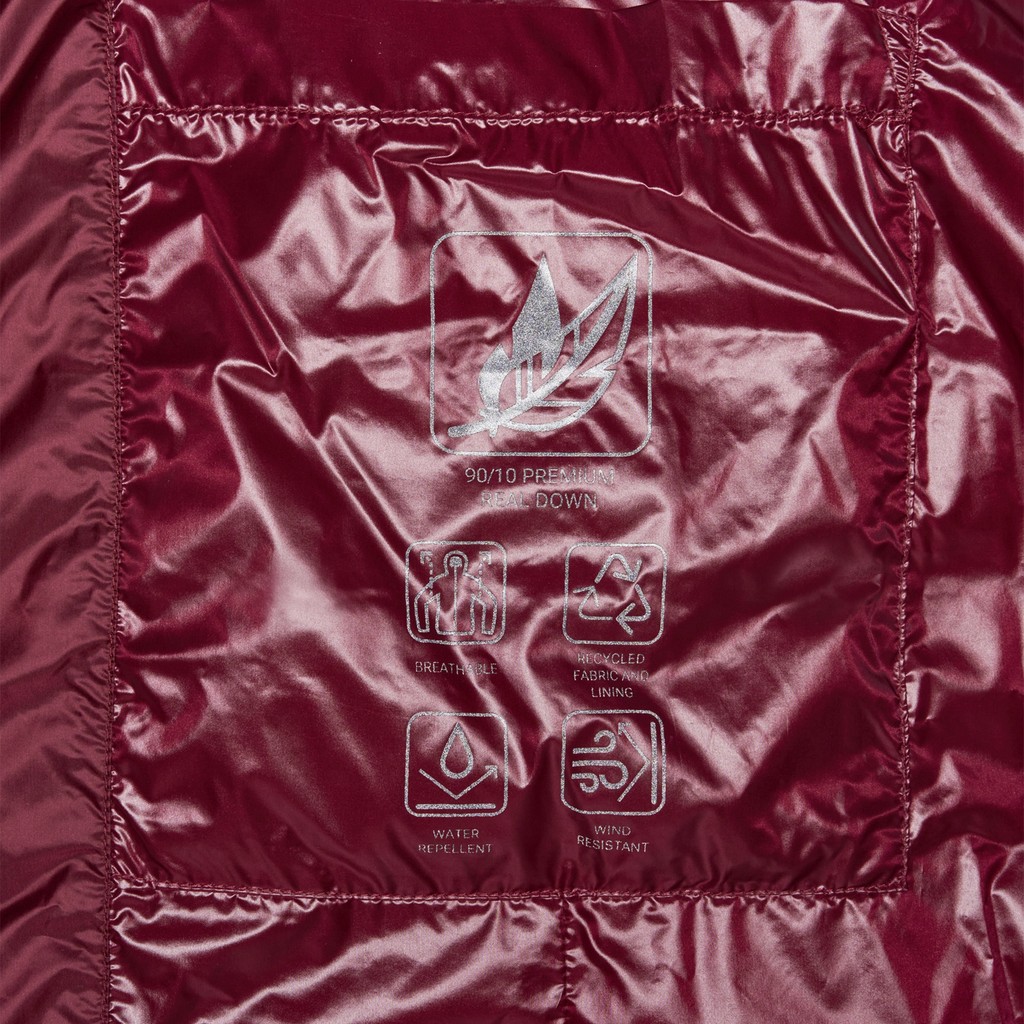 Full-length quilted coat JAYSEN WOMAN Tawny Port - image number 8 | GEOX