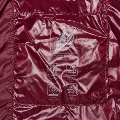 Full-length quilted coat JAYSEN WOMAN Tawny Port - image number 8 | GEOX