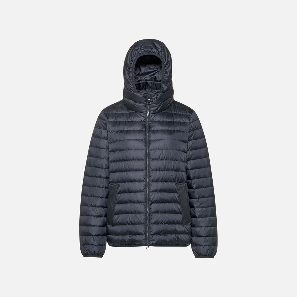 Short down jacket MYLUSE WOMAN Sky captain - image number 5 | GEOX