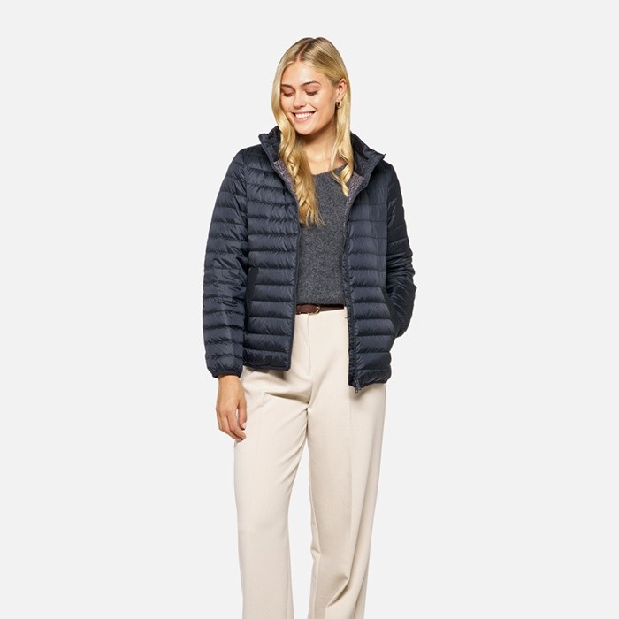 Short down jacket MYLUSE WOMAN Sky captain | GEOX