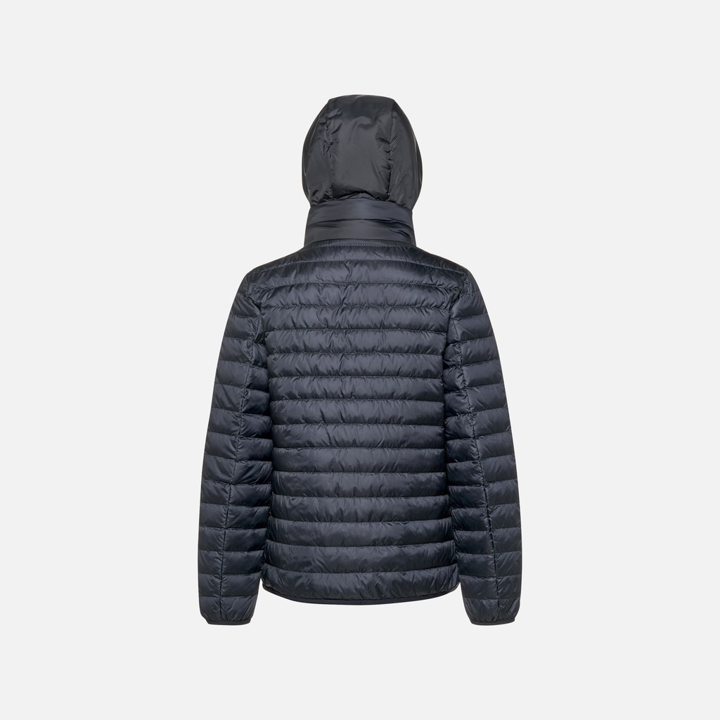 Short down jacket MYLUSE WOMAN Sky captain - image number 7 | GEOX