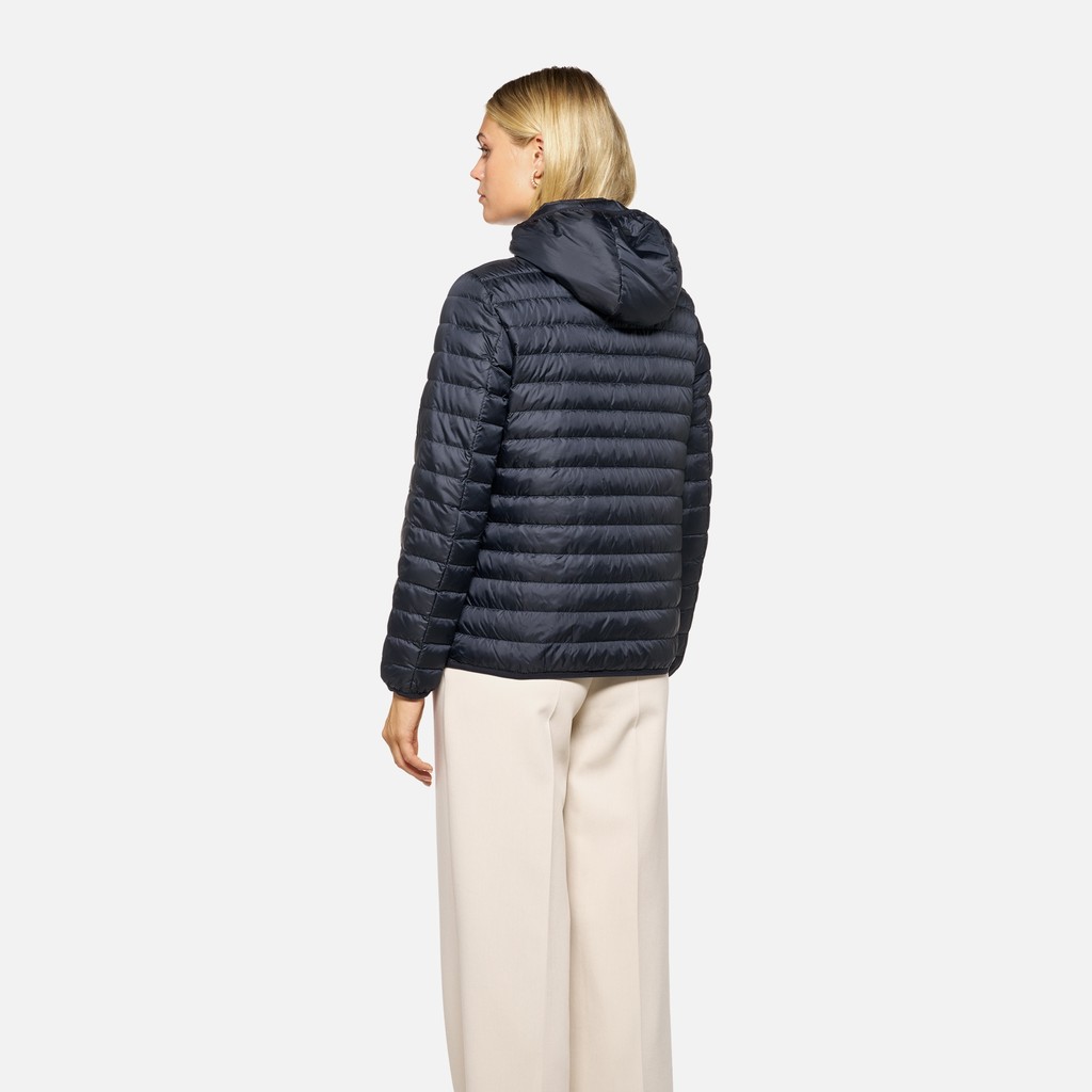 Short down jacket MYLUSE WOMAN Sky captain - image number 2 | GEOX