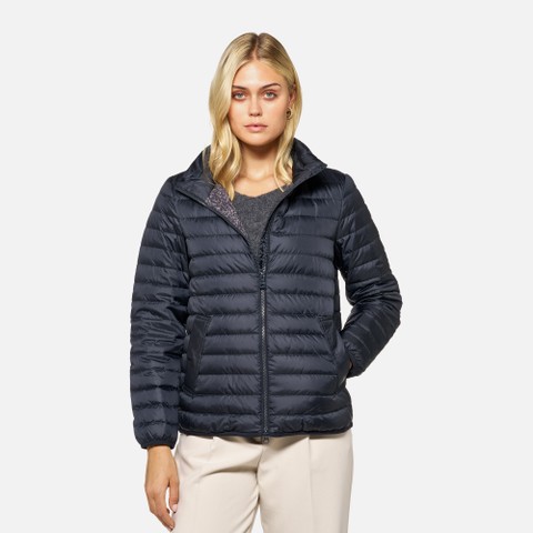 Short down jacket MYLUSE WOMAN Sky captain - image number 3 | GEOX