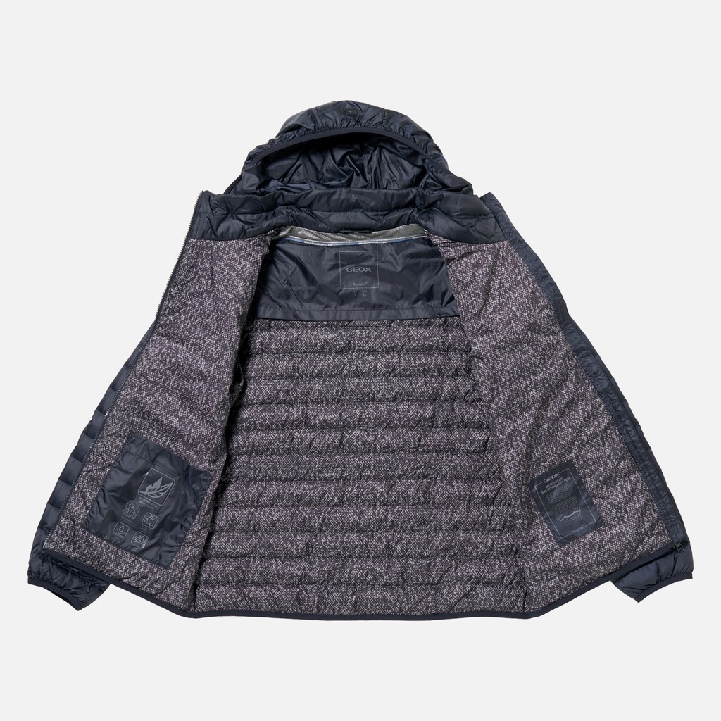 Short down jacket MYLUSE WOMAN Sky captain - image number 10 | GEOX