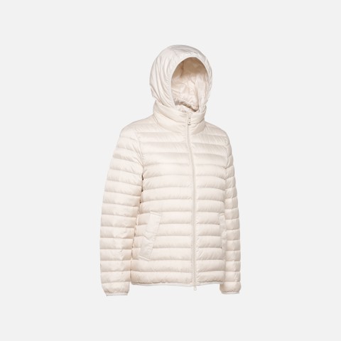 Short down jacket MYLUSE WOMAN Moonbeam - image number 6 | GEOX