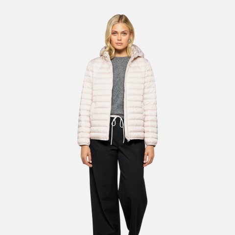 Short down jacket MYLUSE WOMAN Moonbeam | GEOX