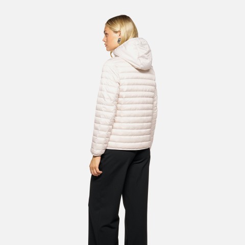 Short down jacket MYLUSE WOMAN Moonbeam - image number 2 | GEOX