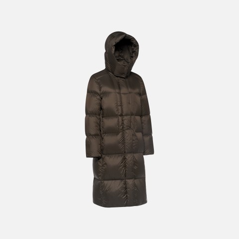 Full-length quilted coat ARLARA WOMAN Delicioso - image number 5 | GEOX