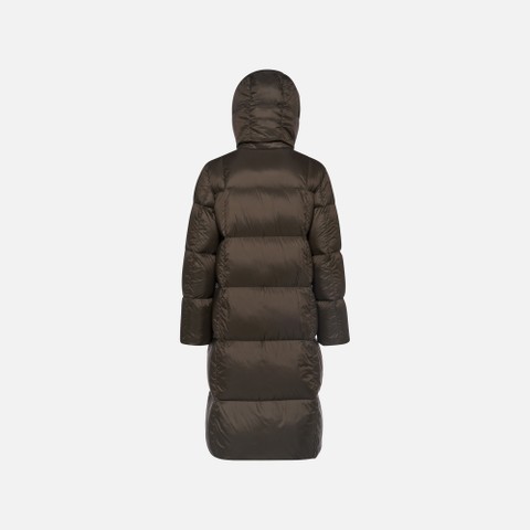 Full-length quilted coat ARLARA WOMAN Delicioso - image number 6 | GEOX
