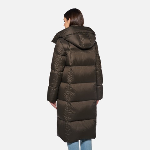 Full-length quilted coat ARLARA WOMAN Delicioso - image number 2 | GEOX