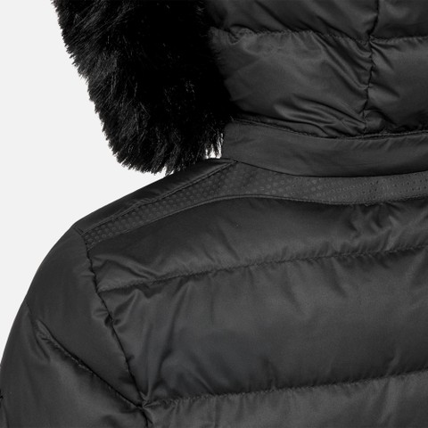 Lang donsjack CATRIA DAMES Zwart - image number 4 | GEOX