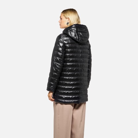 Parka long SPHERICA FEMME Noir/Noir - image number 2 | GEOX