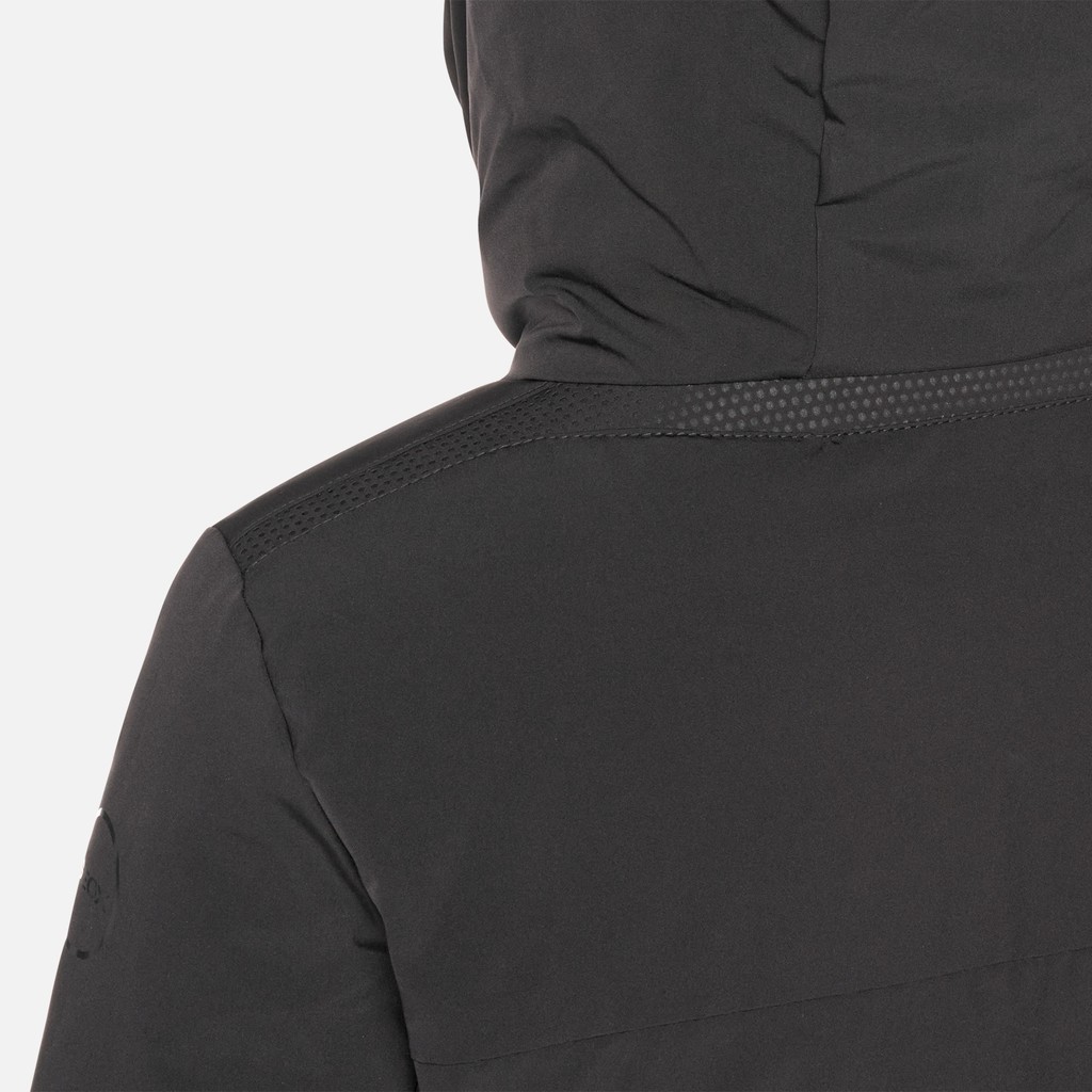 Parka long SPHERICA FEMME Noir/Noir - image number 8 | GEOX