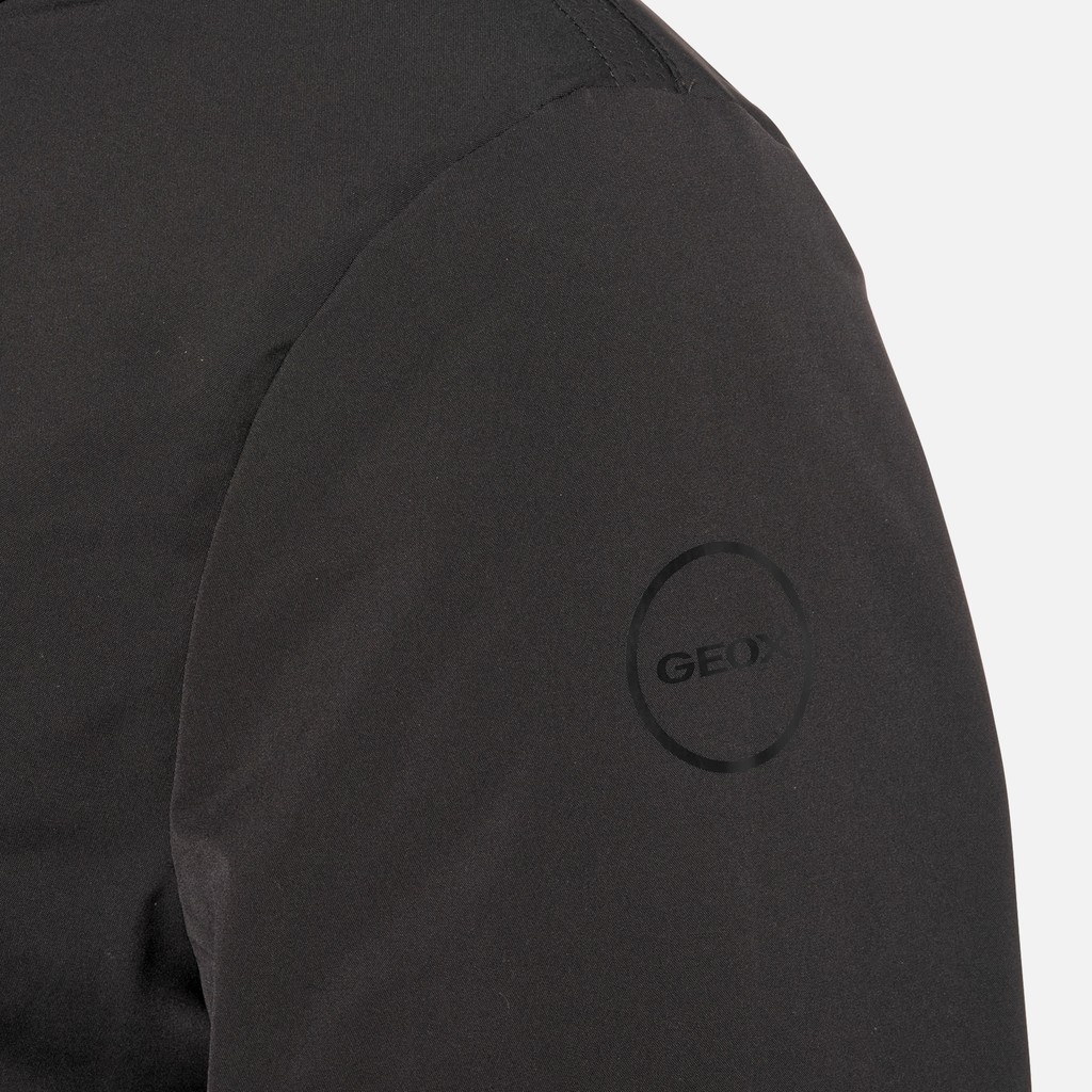 Parka long SPHERICA FEMME Noir/Noir - image number 9 | GEOX